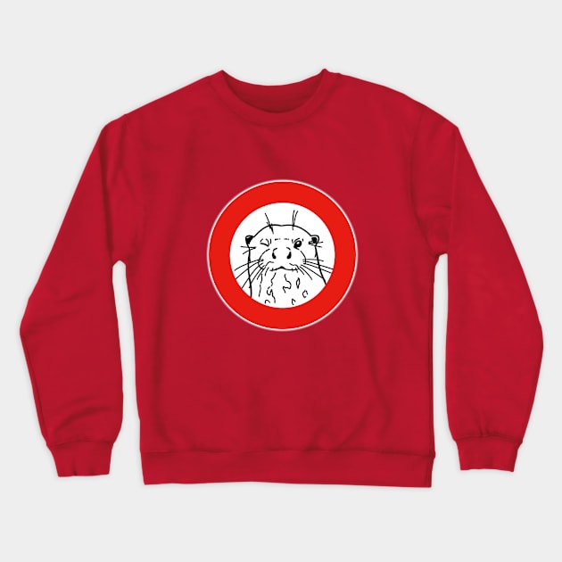 Otter Traffic Signs 8 Crewneck Sweatshirt by OtterFamily